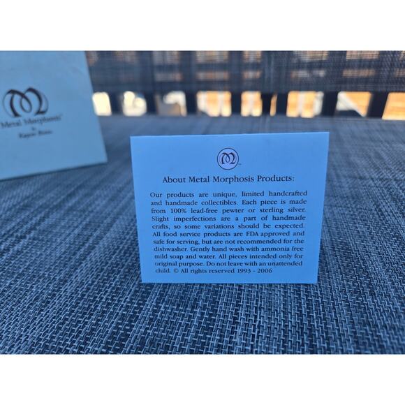 Metal Morphosis By Kaycee Binns Pewter Chicken Salt & Pepper Holder Spoons - Picture 13 of 14